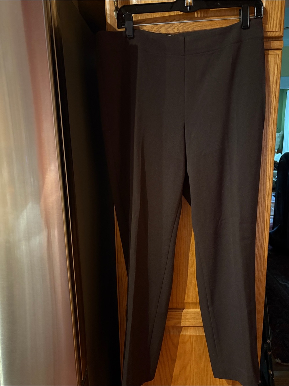 Talbots Black Straight-Leg Ponte Trousers